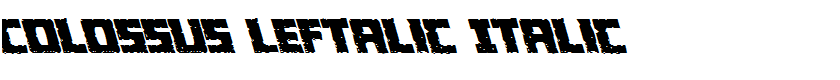 Colossus Leftalic Italic
