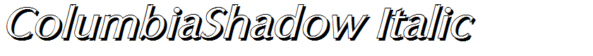 ColumbiaShadow Italic