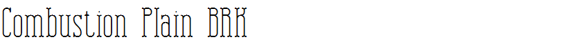 Combustion Plain BRK