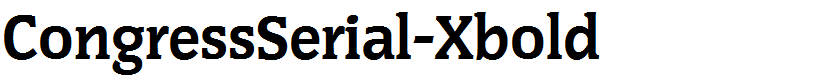 CongressSerial-Xbold