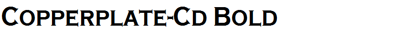 Copperplate-Cd Bold