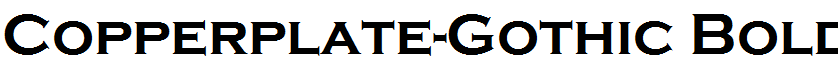 Copperplate-Gothic Bold