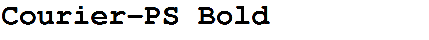 Courier-PS Bold