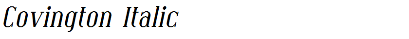Covington Italic