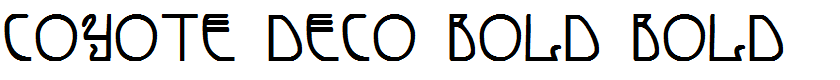 Coyote Deco Bold Bold