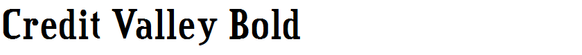 Credit Valley Bold
