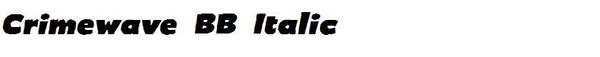 Crimewave BB Italic