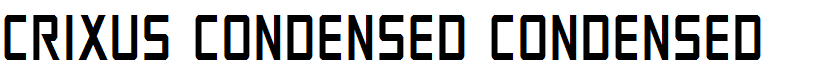 Crixus Condensed Condensed