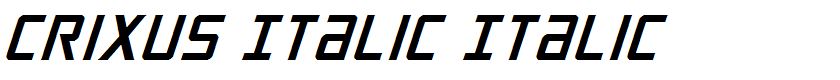 Crixus Italic Italic