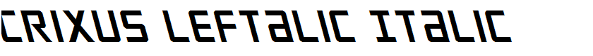 Crixus Leftalic Italic