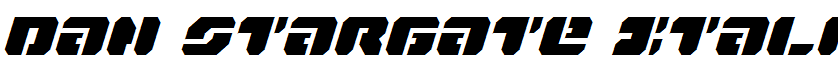Dan Stargate Italic Italic