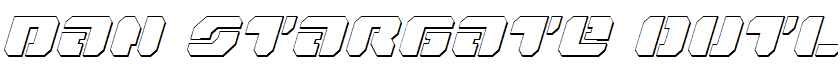 Dan Stargate Outline Italic Italic