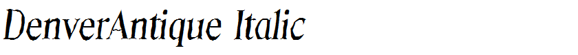 DenverAntique Italic