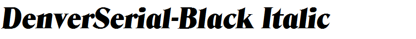 DenverSerial-Black Italic