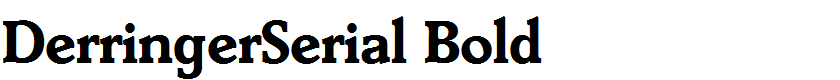 DerringerSerial Bold