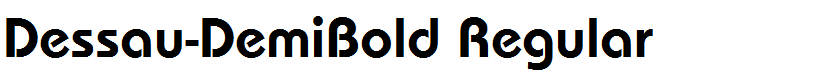 Dessau-DemiBold Regular