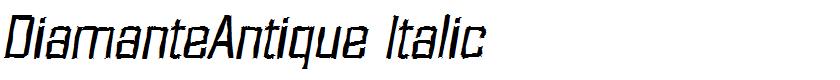 DiamanteAntique Italic