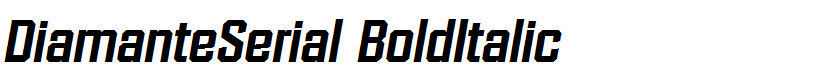DiamanteSerial BoldItalic