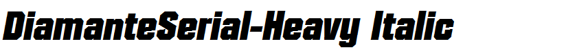 DiamanteSerial-Heavy Italic