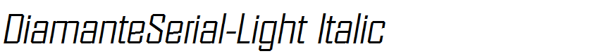 DiamanteSerial-Light Italic