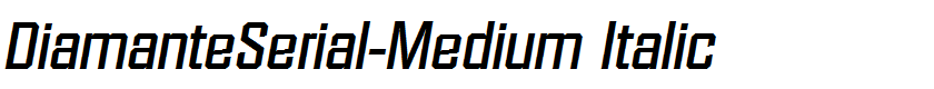 DiamanteSerial-Medium Italic