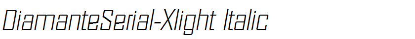 DiamanteSerial-Xlight Italic