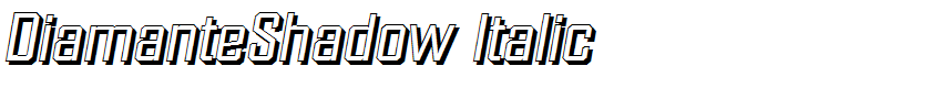 DiamanteShadow Italic