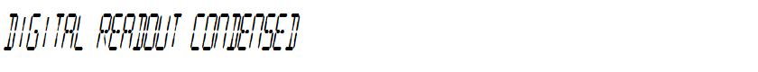 Digital Readout Condensed
