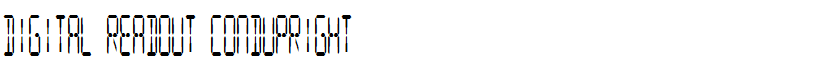 Digital Readout CondUpright