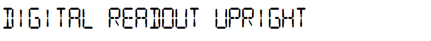 Digital Readout Upright