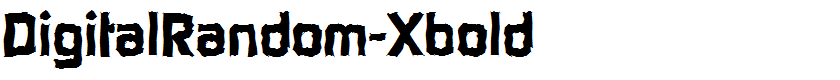 DigitalRandom-Xbold