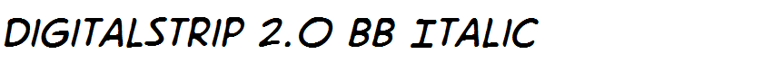DigitalStrip 2.0 BB Italic
