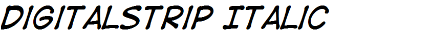 DigitalStrip Italic
