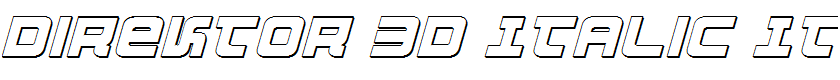 Direktor 3D Italic Italic