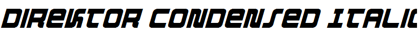 Direktor Condensed Italic Condensed Italic
