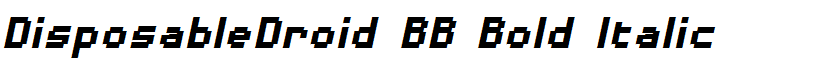 DisposableDroid BB Bold Italic