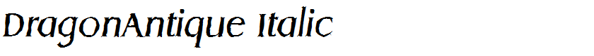 DragonAntique Italic