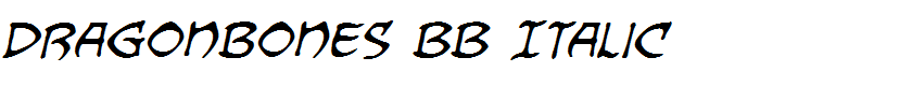 Dragonbones BB Italic
