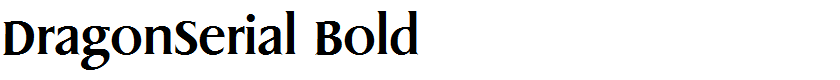 DragonSerial Bold