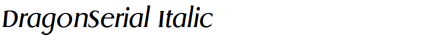 DragonSerial Italic