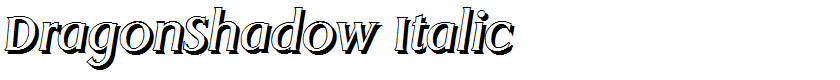DragonShadow Italic
