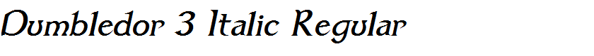 Dumbledor 3 Italic Regular