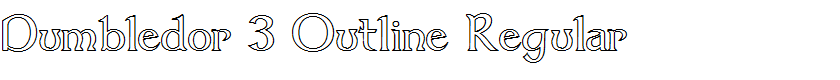 Dumbledor 3 Outline Regular