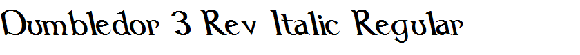 Dumbledor 3 Rev Italic Regular