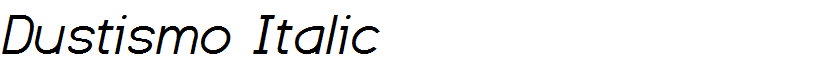 Dustismo Italic