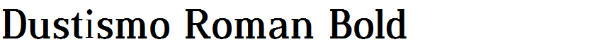 Dustismo Roman Bold
