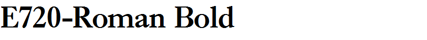 E720-Roman Bold