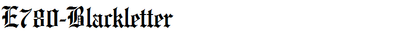 E780-Blackletter