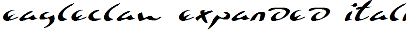 Eagleclaw Expanded Italic Expanded Italic