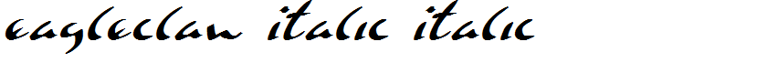 Eagleclaw Italic Italic